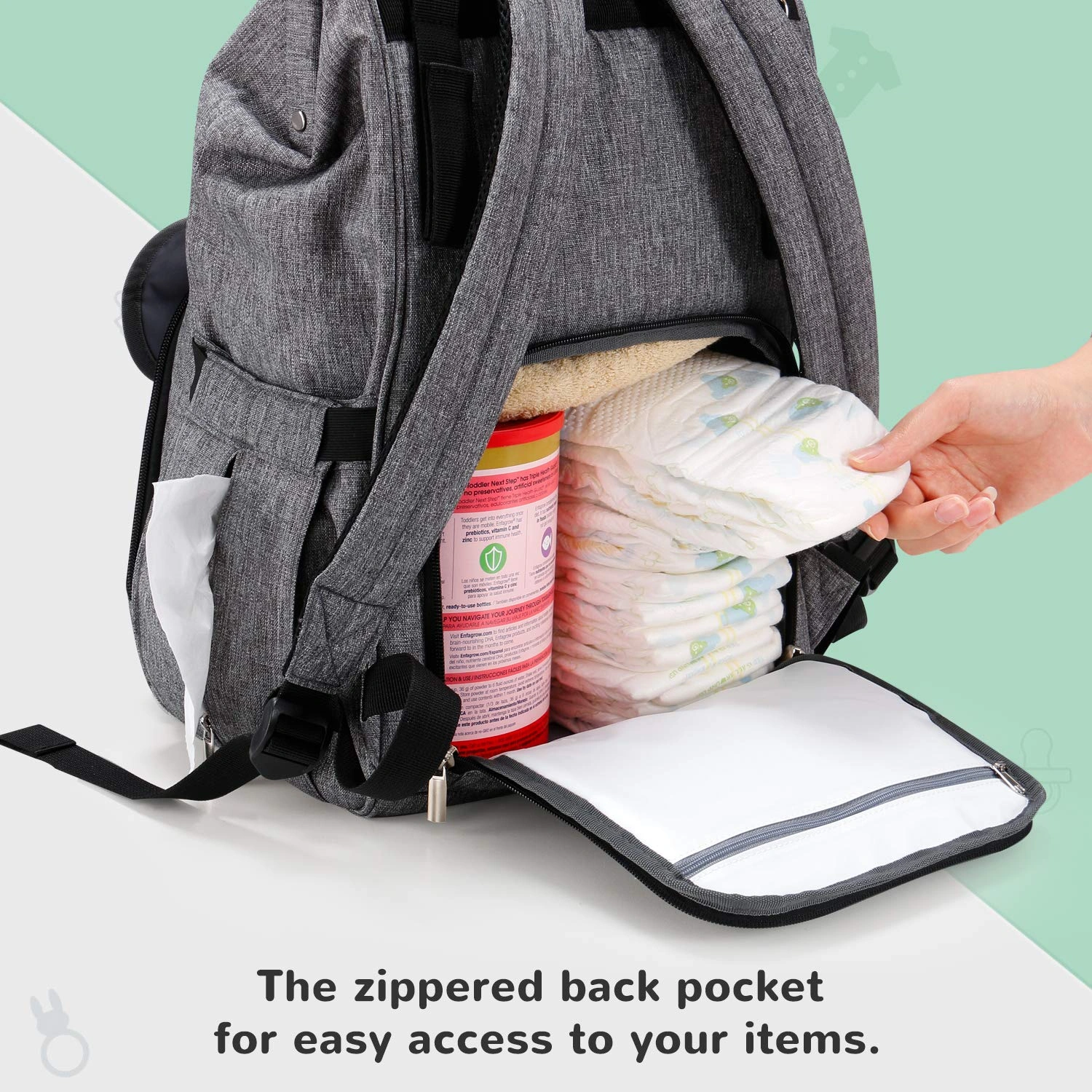 Adventure Ready Diaper Backpack for Stylish Parents